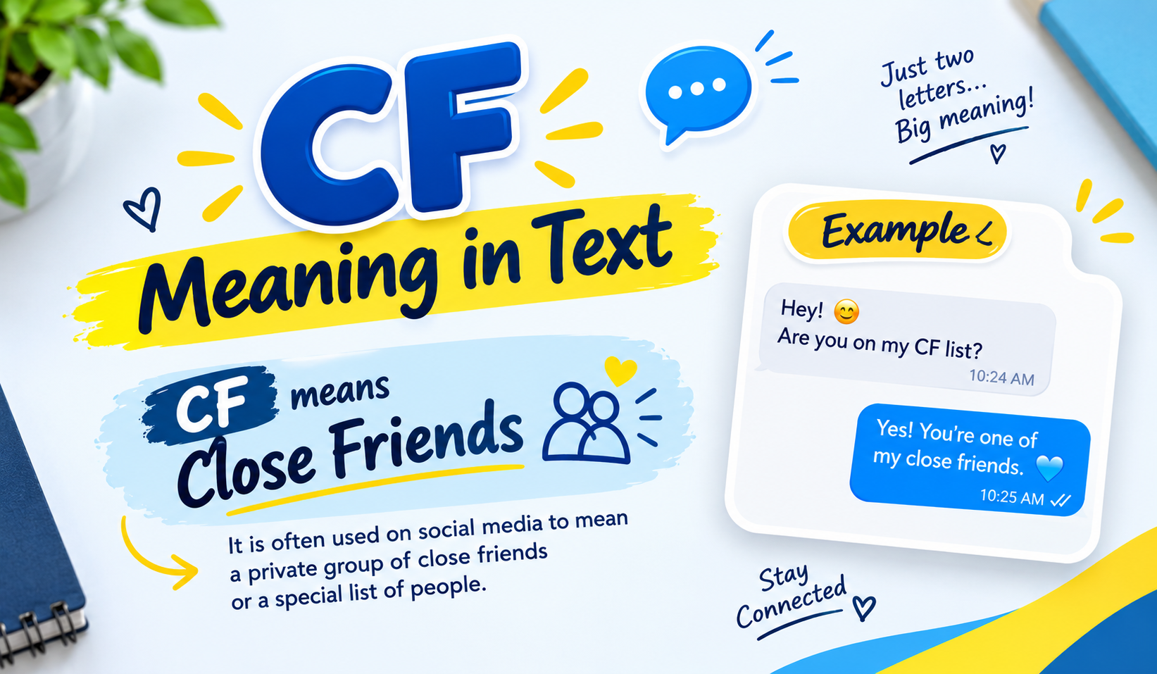 CF Meaning in Text_ Close Friends